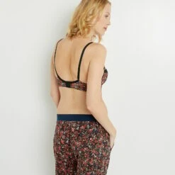 SOUTIEN-GORGE EMBOITANT GROSSESSE NOIR/BLEU -ROUGEGORGE 11031701 D