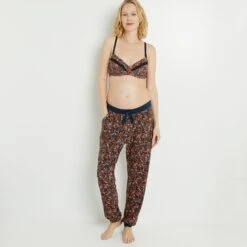 SOUTIEN-GORGE EMBOITANT GROSSESSE NOIR/BLEU