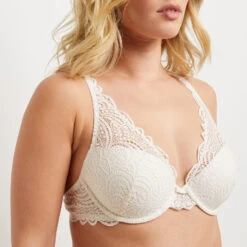 Soutien-gorge Ampliforme Foulard Ecru avec Dentelle Raffinée - RougeGorge 7 Soutien-gorge Ampliforme Foulard Ecru avec Dentelle Raffinée - RougeGorge -ROUGEGORGE 11145700 Z