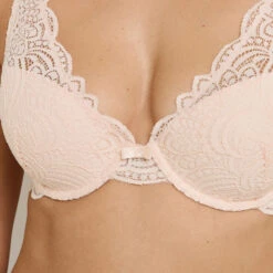 Soutien-Gorge Ampliforme Foulard Poudre – Dentelle Raffinée et Coques Souples -ROUGEGORGE 11145702 Z
