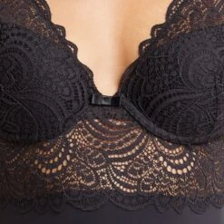 RougeGorge Body Dentelle Noir – Ligne Iconique avec Coques et Armatures -ROUGEGORGE 11186900 Z