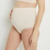 Culotte de Grossesse Taille Haute Poudre – Coton Doux et Dentelle Ajourée