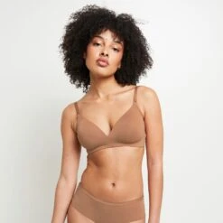 SOUTIEN-GORGE SANS ARMATURES AMPLI MICROFI PEAU BRONZEE