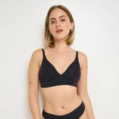 SOUTIEN-GORGE SANS ARMATURES MICROFIBRE NOIR