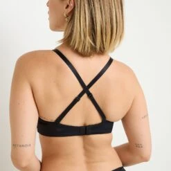 SOUTIEN-GORGE SANS ARMATURES MICROFIBRE NOIR -ROUGEGORGE 11257701 Z