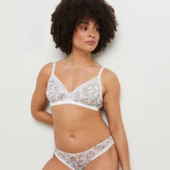 SOUTIEN-GORGE SANS ARMATURES MULTICO BLANC