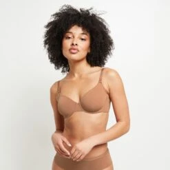 SOUTIEN-GORGE EMBOITANT MICROFIBRE PEAU BRONZEE