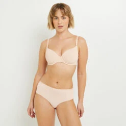 Shorty PERFECT en Microfibre Recyclée Naturel - Culotte Femme Invisible et Écoresponsable -ROUGEGORGE 11275800 D