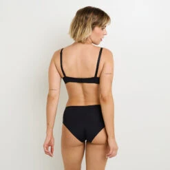 Shorty Femme Noir en Microfibre Recyclée – Lingerie Confort Effet Seconde Peau -ROUGEGORGE 11275801 Z