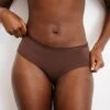 Shorty Invisible en Microfibre Recyclée Marron - Ligne PERFECT