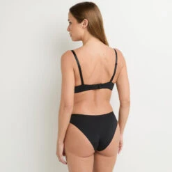 Culotte en Microfibre Recyclée Noir – Invisible Seconde Peau à Lignes Graphiques 6 Culotte en Microfibre Recyclée Noir – Invisible Seconde Peau à Lignes Graphiques -ROUGEGORGE 11275901 Z