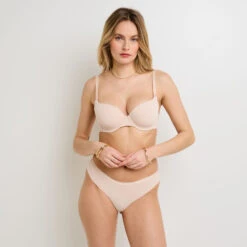 TANGA MICROFIBRE RECYCLEE NATUREL -ROUGEGORGE 11276000 D