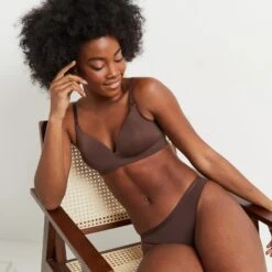 TANGA MICROFIBRE MARRON 7 TANGA MICROFIBRE MARRON -ROUGEGORGE 11276003 D