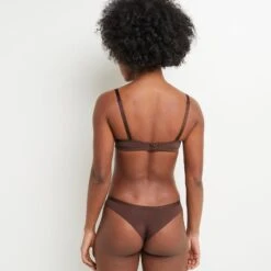 TANGA MICROFIBRE MARRON 6 TANGA MICROFIBRE MARRON -ROUGEGORGE 11276003 Z