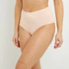 Culotte Taille Haute Microfibre Naturel – Lingerie Invisible & Confortable