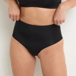 CULOTTE TAILLE HAUTE MICROFIBR NOIR
