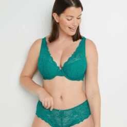 SOUTIEN-GORGE AMPLI FOULARD VERT