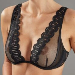 SOUTIEN-GORGE FOULARD NOIR -ROUGEGORGE 11297300 Z