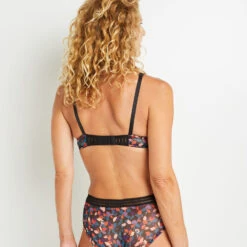 SOUTIEN-GORGE FOULARD NOIR/ROSE -ROUGEGORGE 11302400 D