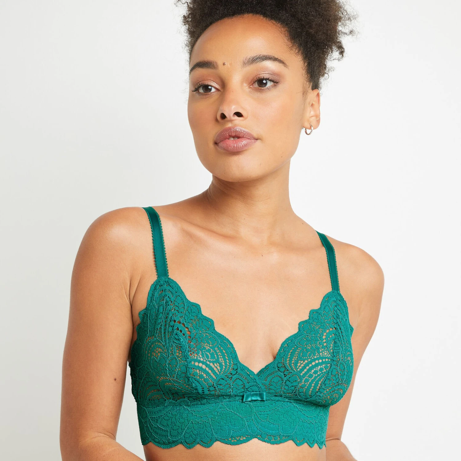 RougeGorge Vert Émeraude en Dentelle – Soutien-gorge Triangle Sans Armatures Confort 2 RougeGorge Vert Émeraude en Dentelle – Soutien-gorge Triangle Sans Armatures Confort – Image 2