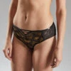 Calypso Noir Multicolore - Shorty en Tulle Brodé et Jeux de Liens