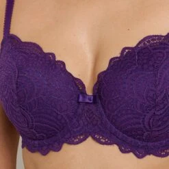 RougeGorge Ligne DENTELLE Violet – Soutien-Gorge Ampliforme Emboîtant à Dentelle Iconique -ROUGEGORGE 11311704 Z