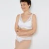 RougeGorge Isalis Blanc Dentelle – Soutien-Gorge Post-Opératoire Sans Armatures