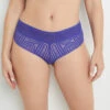 Shorty Violet BICHETTE – Culotte en Dentelle Graphique et Lignes Échancrées