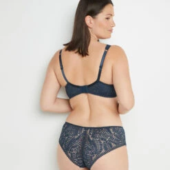 Bianca SOUTIEN-GORGE CORBEILLE DENTELLE PETROLE -ROUGEGORGE 20006200 D