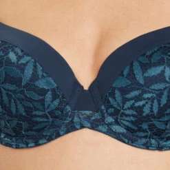 SOUTIEN-GORGE EMBOITANT DENTELLE MULTICO BLEU -ROUGEGORGE 20009400 Z