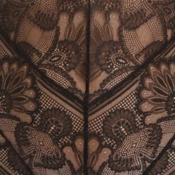Body Bisou Marron Chocolat en Dentelle Florale – Lingerie Sans Armatures Décolleté V -ROUGEGORGE 20010200 Z