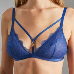 Blue SOUTIEN-GORGE SANS ARMATURES BLEU 6 Blue SOUTIEN-GORGE SANS ARMATURES BLEU -ROUGEGORGE 20010900 Z