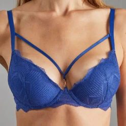 Blue SOUTIEN-GORGE PUSH UP DENTELLE BLEU -ROUGEGORGE 20011600 Z