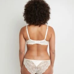 SOUTIEN-GORGE EMBOITANT DENTELLE BLANC -ROUGEGORGE 20017300 D
