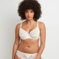 SOUTIEN-GORGE EMBOITANT DENTELLE BLANC