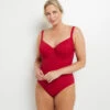 Lotus MAILLOT DE BAIN 1PC GRANDS BONNETS ROUGE