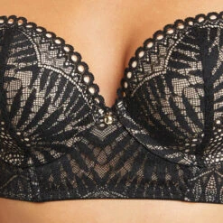 SOUTIEN-GORGE PUSH UP DENTELLE NOIR -ROUGEGORGE 20023000 Z