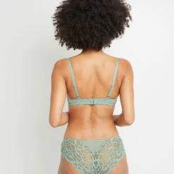 SOUTIEN-GORGE EMBOITANT DENTELLE Vert Clair 7 SOUTIEN-GORGE EMBOITANT DENTELLE Vert Clair -ROUGEGORGE 20023200 D