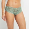 Shorty en Dentelle Recyclée Vert Clair - Lingerie Vintage Style Berrie