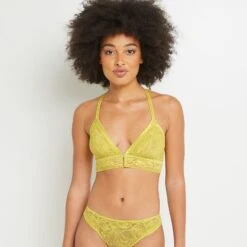 SOUTIEN-GORGE SANS ARMATURES JAUNE