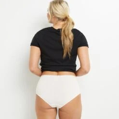 CULOTTE TAILLE HAUTE VISCOSE ECRU -ROUGEGORGE 20027100 Z