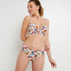 Luna MAILLOT DE BAIN SLIP MAXI ECRU -ROUGEGORGE 20034200 D