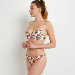 Luna MAILLOT DE BAIN SLIP MINI ECRU -ROUGEGORGE 20034400 D