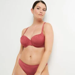 MAILLOT DE BAIN COQUE MICROFIBRE BORDEAUX -ROUGEGORGE 20035800 C