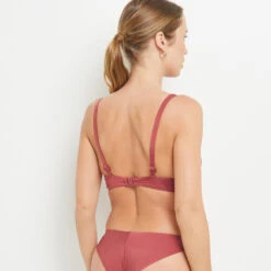 MAILLOT DE BAIN COQUE MICROFIBRE BORDEAUX -ROUGEGORGE 20035800 D