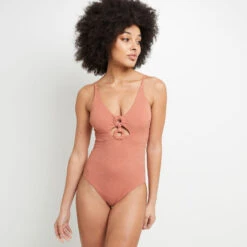 MAILLOT DE BAIN 1 PIECE MICROFIBRE ROSE -ROUGEGORGE 20038900 C