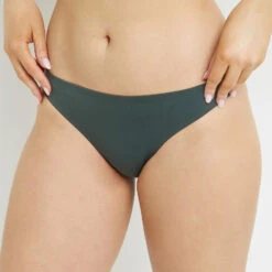 Lisa MAILLOT DE BAIN SLIP MIDI VERT FONCE