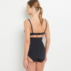 CULOTTE TRES HAUTE MICROFIBRE NOIR 6 CULOTTE TRES HAUTE MICROFIBRE NOIR -ROUGEGORGE 20046101 Z