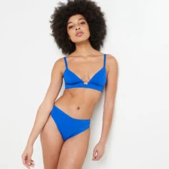 Lisa MAILLOT DE BAIN SLIP HIGH LEG BLEU ROI -ROUGEGORGE 20047100 C