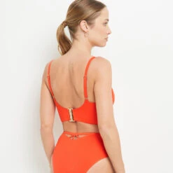 Lisa MAILLOT DE BAIN EMBOITANT ORANGE -ROUGEGORGE 20049302 D